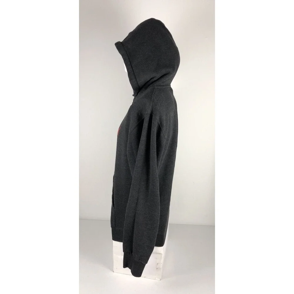 Spyder Mens Small Hoodie Sweatshirt Gray Full Zip Cotton Blend